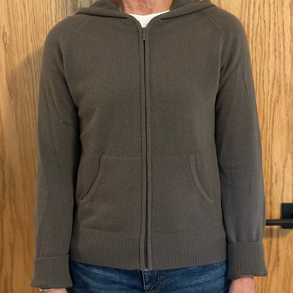 Barneys New York 90% Cashmere / 10% Wool Zip Hoodie
